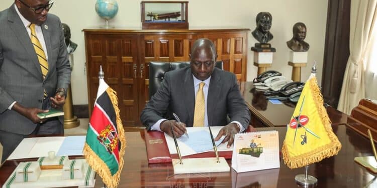 An Infotrak survey has given President Ruto an above average popularity rating after 100 days in office.Photo/Courtesy