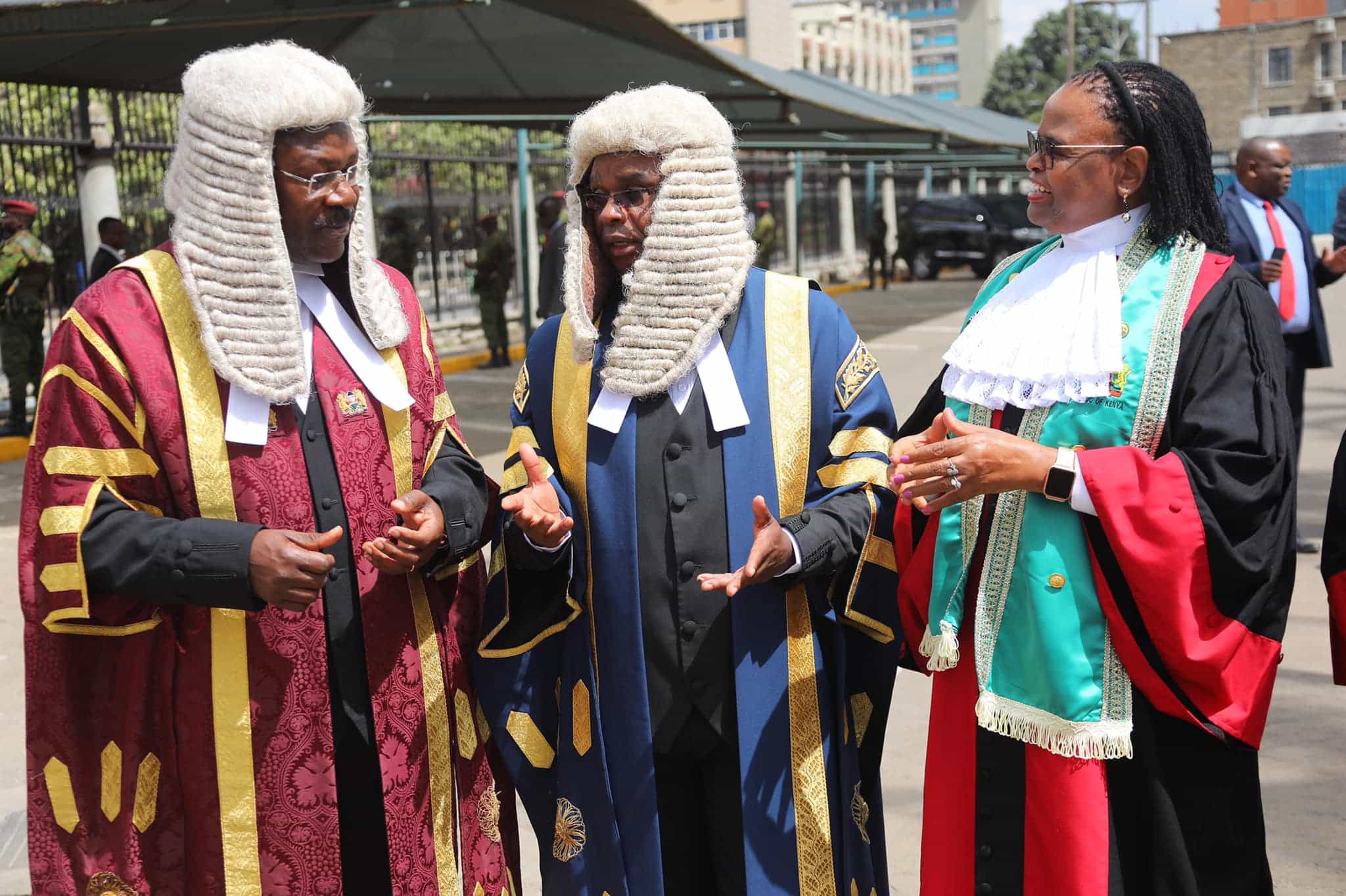 Chief Justice Martha Koome with House Speakers at Parliament Buildings.Photo/Parliament