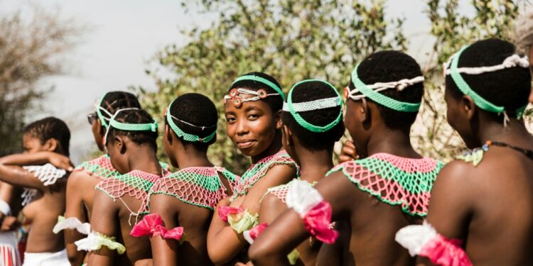 Preparing for the traditional reed dance | AFP