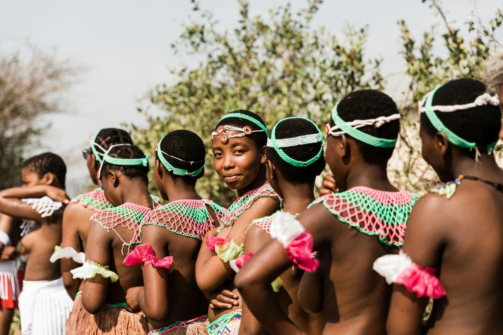 Preparing for the traditional reed dance | AFP