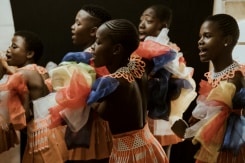 Some of the tens of thousands of young Zulu women preparing for the reed dance | AFP