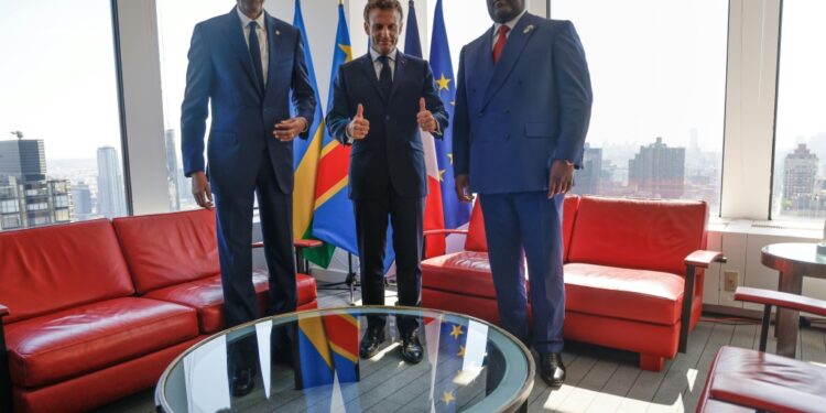 DRC's President Felix Tshisekedi met his Rwandan counterpart Paul Kagame on Wednesday in New York | AFP