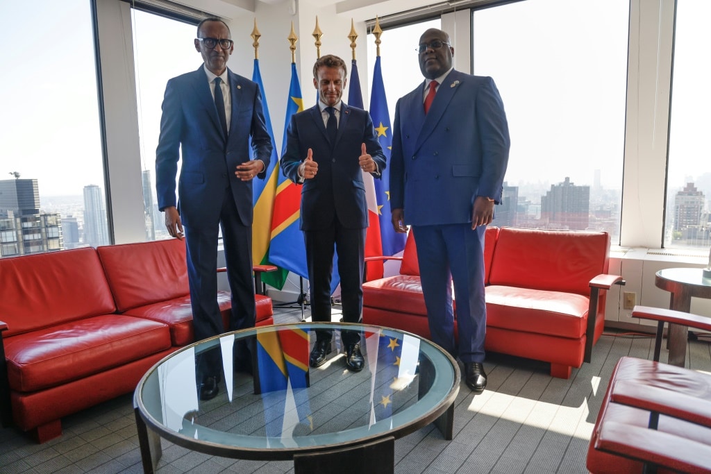 DRC's President Felix Tshisekedi met his Rwandan counterpart Paul Kagame on Wednesday in New York | AFP