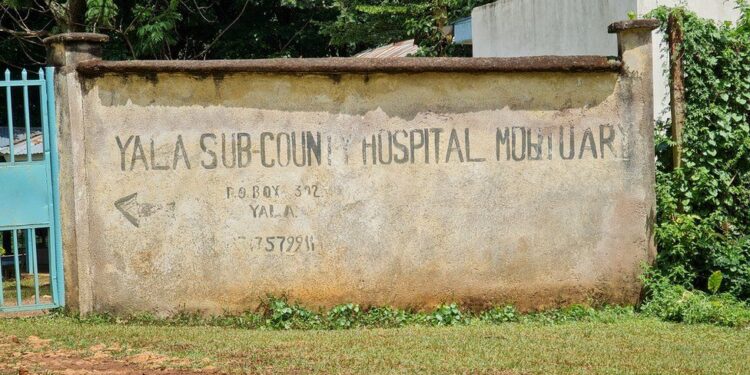 The Yala Sub-County hospital mortuary is struggling to hold the bodies being retrieved from the River.Photo/Courtesy