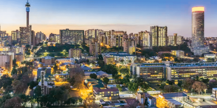 Johannesburg cityscape panorama sunset |  THEGIFT777/GettyImages
