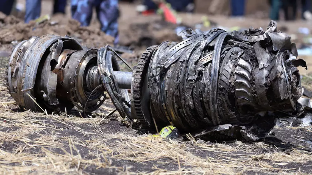 Remains of Boeing 737 Max that was involved in a grisly accident in Ethiopia in 2019, killing 157 people. 
Photo: Courtesy