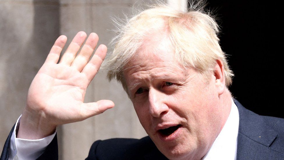 Disgraced former British Prime Minister Boris Johnson. He has chickened out of the race to replce Liz Truss, his successor. 
Photo: Courtesy