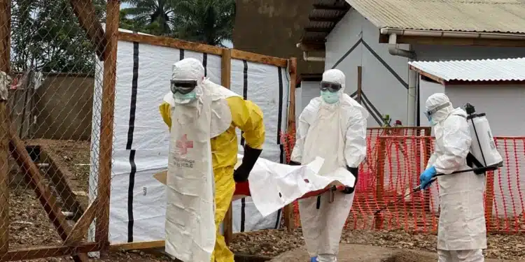 Health officials in Uganda. 
Photo: Courtesy