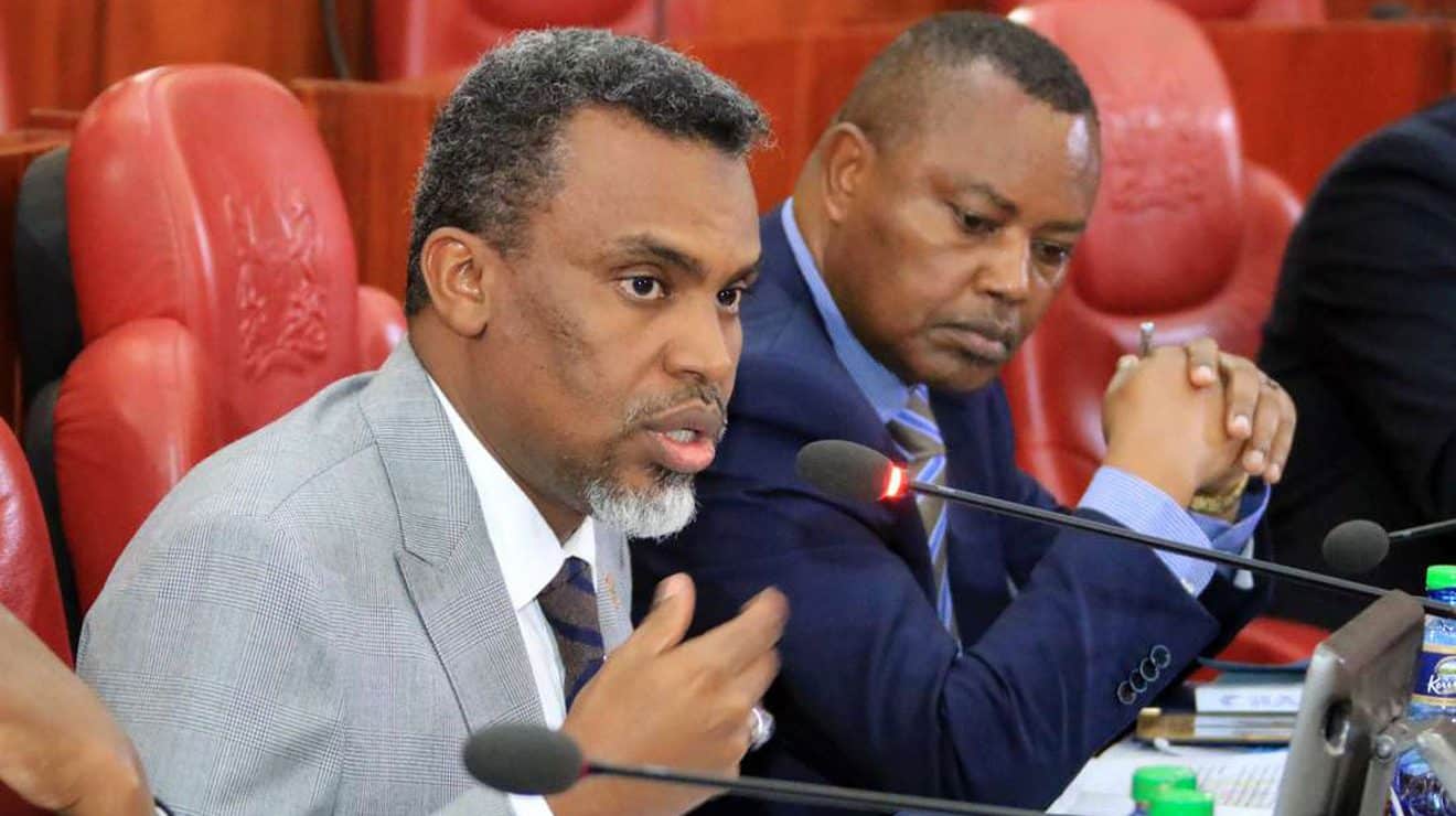 DPP Noordin Haji with immediate former DCI boss George Kinoti at a past event.Photo/Courtesy