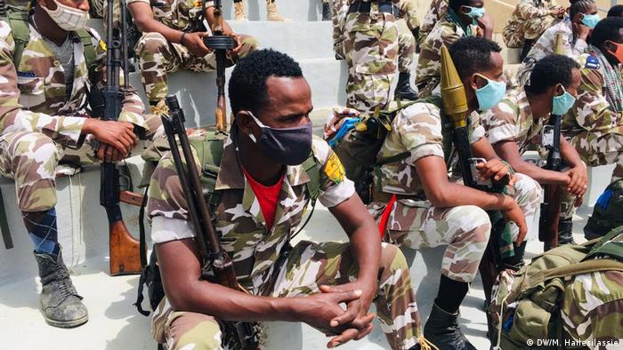 Ethiopian federal soldiers on a "peace-keeping" mission. The warring parties reached a peace deal earlier this month.
Photo: Courtesy