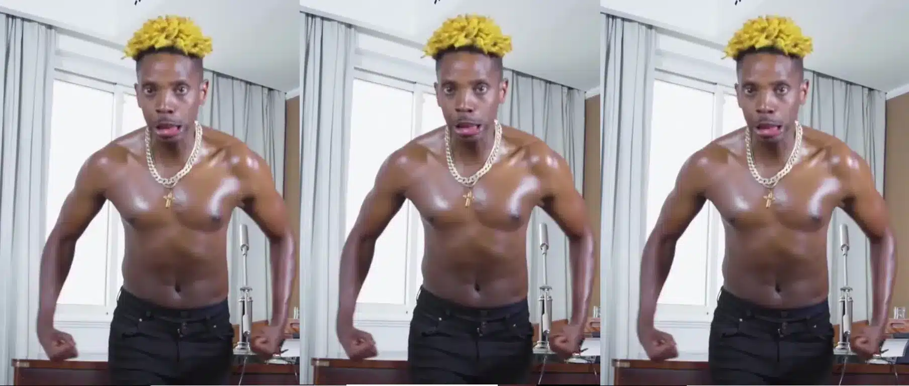 Eric Omondi was attacked for not lauding Kenyan artists on successful concert. Photo: Eric Omondi.