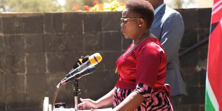 Meru Governor Kawira Mwangaza during a press briefing at the county headquarters on Monday,24 October 2022.The Senate will meet on Tuesday to consider the impeachment motion against her.Photo/Kawira Mwangaza