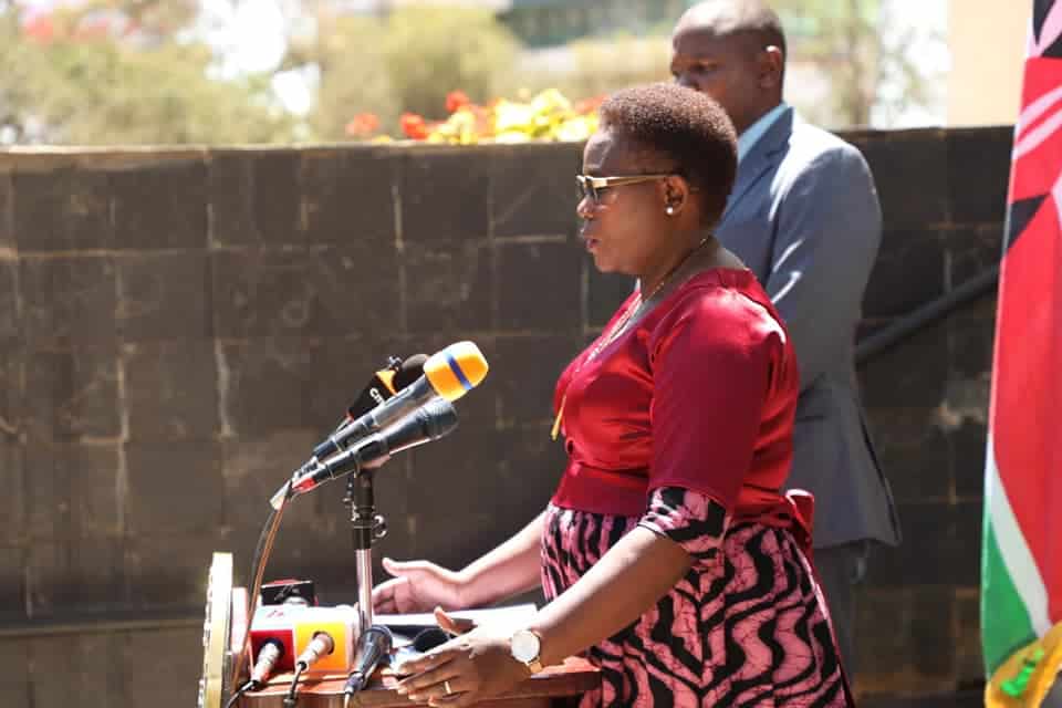 Meru Governor Kawira Mwangaza during a press briefing at the county headquarters on Monday,24 October 2022.The Senate will meet on Tuesday to consider the impeachment motion against her.Photo/Kawira Mwangaza