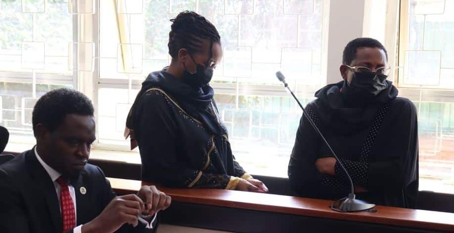 Mary Wambui and her daughter Purity Njoki during a past court session.Photo/Courtesy