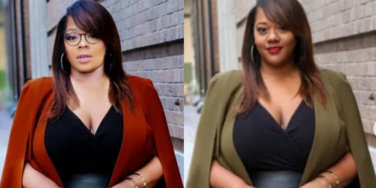 Risper Faith photoshopped her head on another woman's body. Photo: Risper Faith/MsKristine/Instagram.