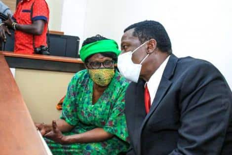 Sirisia MP John Waluke and his business associate Grace Wakhungu. The two were sentenced to 67 and 69 years in prison respectively.
Photo: NMG