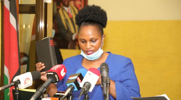 Registar of political parties Anne Nderitu says the money will be distributed quarterly.Photo/Courtesy