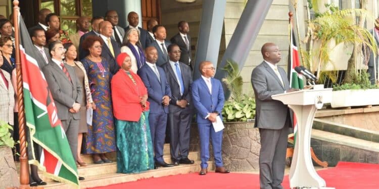 DP Rigathi Gachagua when he unveiled the national steering committee on drought response.Photo/Courtesy