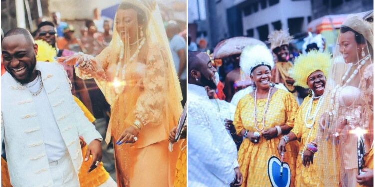 Davido allegedly wedded Chioma in a secret wedding. Photo: Legit.