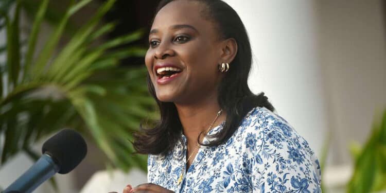 PSCU staff threw Kanze Dena a surprise farewell party. Photo: Nairobi News.