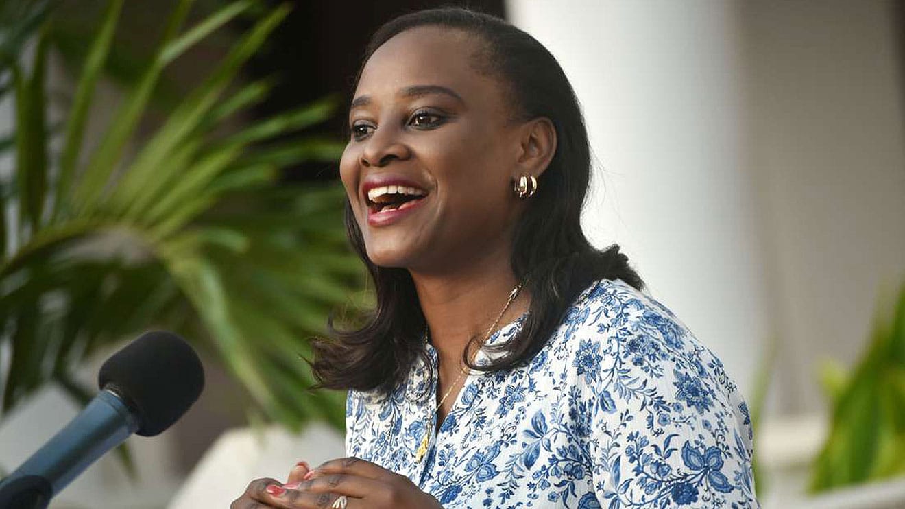 PSCU staff threw Kanze Dena a surprise farewell party. Photo: Nairobi News.
