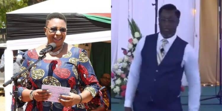 Jumwa demanded an apology from the pastor who called her a witch. Photo: Aisha Jumwa/YouTube.