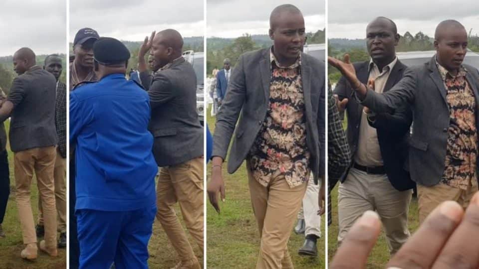 Officers attached to Gachagua's wife assault journalist .Photo/Nation