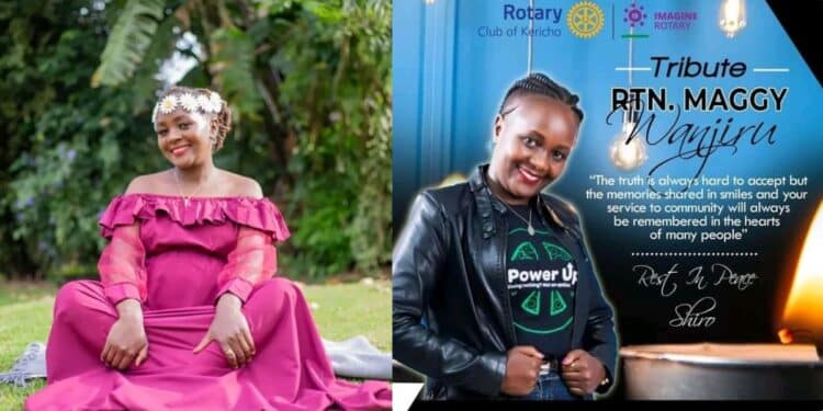 The Lady Died Hours After Her Baby Shower. Photo: Martin Kosgey/Facebook.
