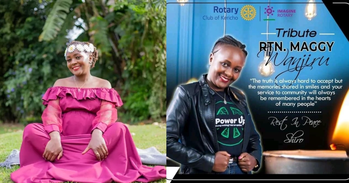 The Lady Died Hours After Her Baby Shower. Photo: Martin Kosgey/Facebook.