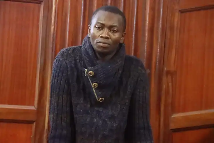 George Kihiu Karanja arraigned at Milimani Law Courts for verbally insulting a female matatu driver. PHOTO/ Courtesy