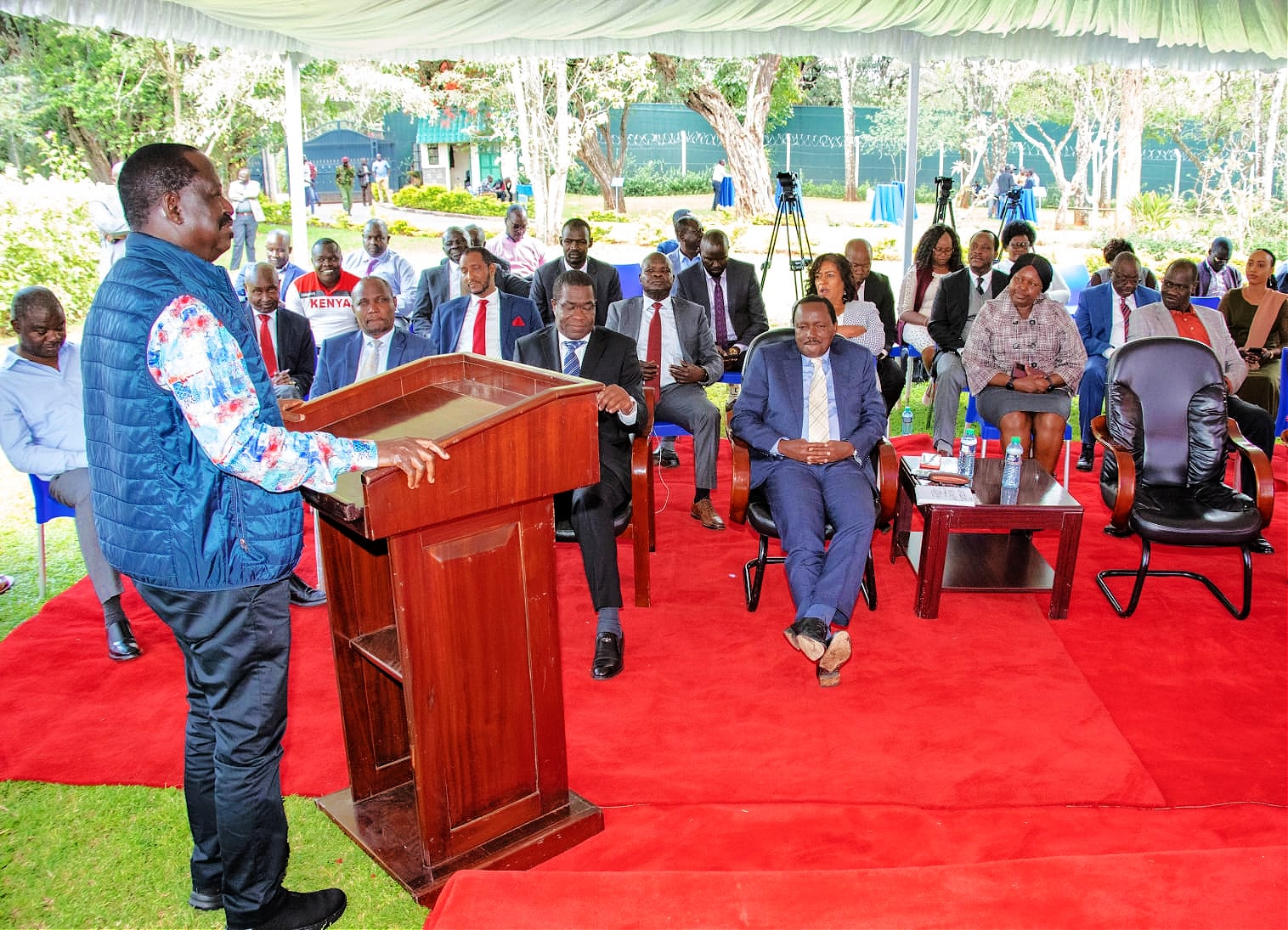 Raila says the plot to kick our four IEBC commissioners is part of the scheme to rig the 2027 polls.Photo/Courtesy