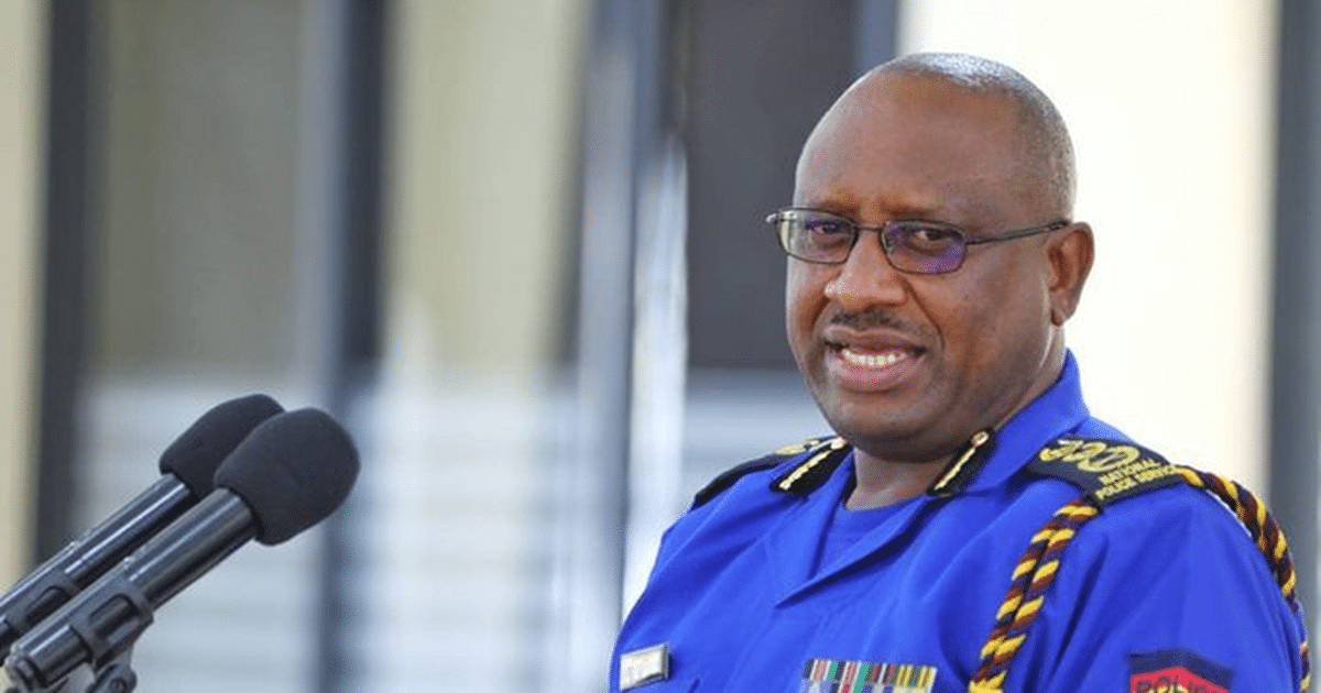 IG Japhet Koome. PHOTO/Courtesy