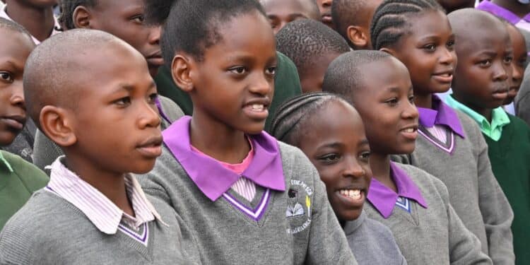 Pupils at Joseph Kangethe primary school in Nairobi. Atwoli wants the country to revert back to the 8-4-4 system.Photo/Courtesy
