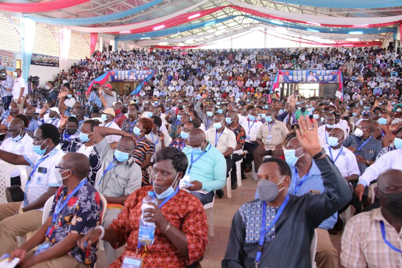 Kenya primary school heads at a past annual general meeting.KNUT is supporting the plan to abolish boarding primary schools.Photo/Courtesy