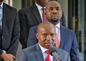 Deputy President Kithure Kindiki and Interior CS Kipchumba Murkomen. Photo/ Kindiki