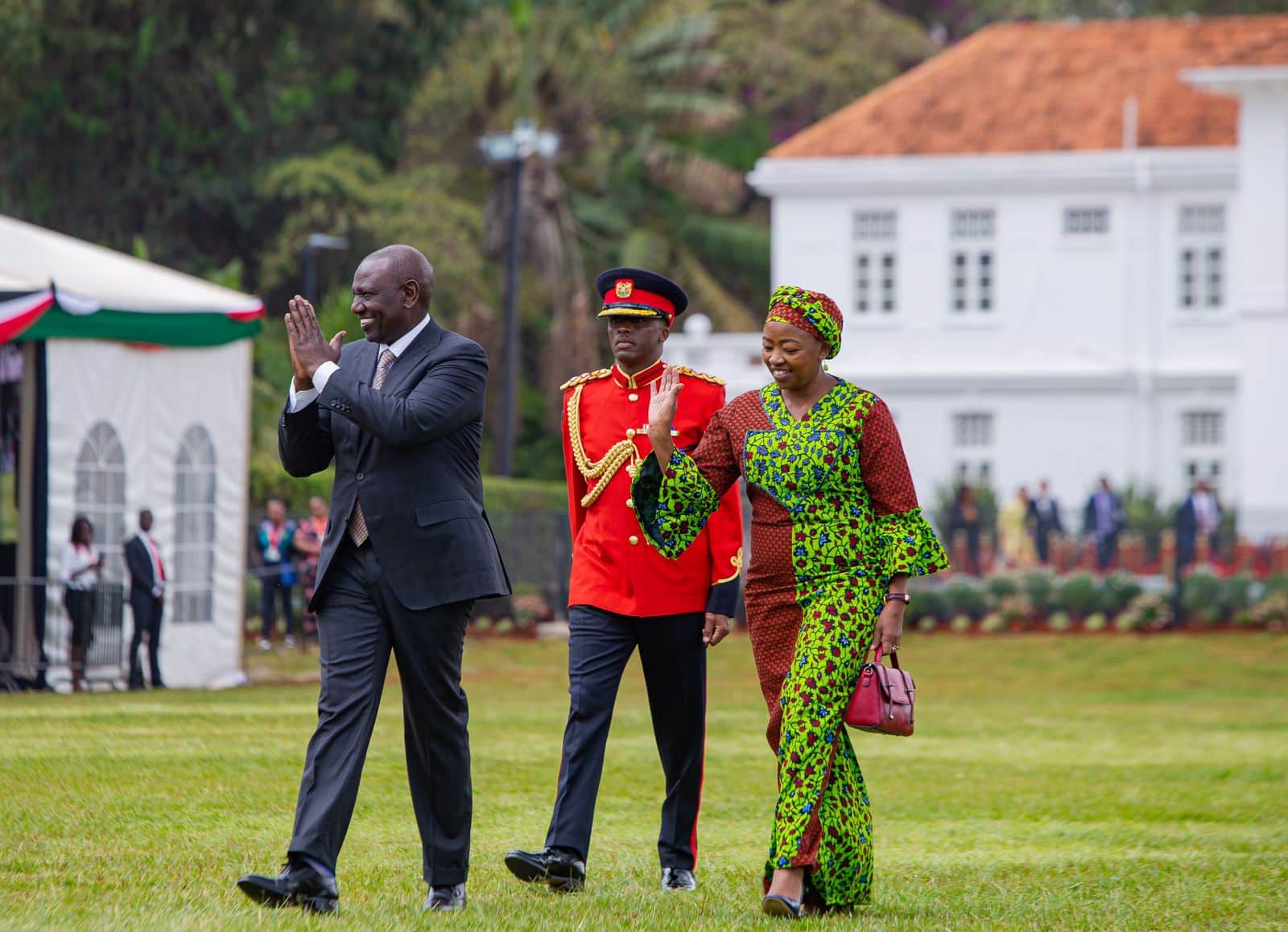 President William Ruto and First Lady Rachael Ruto during the Jamhuri day luncheon at State House Nairobi.Photo/State House ,Kenya