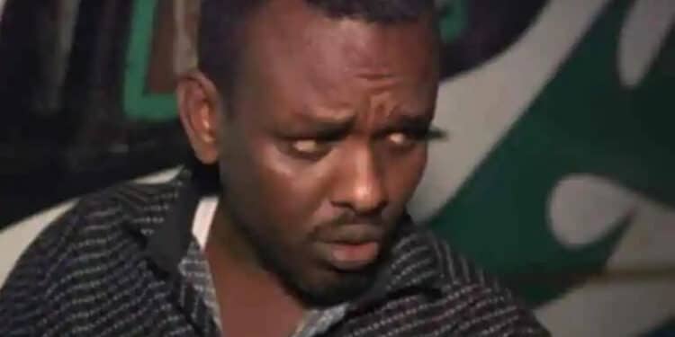 A screengrab of former policeman Ahmed Rashid who is facing murder charges at a Nairobi High Court. Rashid is accused of murdering teenagers Jamal Mohamed and Mohamed Dhai Kheri.PHOTO/COURTESY.