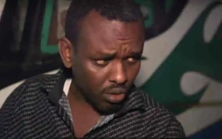 A screengrab of former policeman Ahmed Rashid who is facing murder charges at a Nairobi High Court. Rashid is accused of murdering teenagers Jamal Mohamed and Mohamed Dhai Kheri.PHOTO/COURTESY.