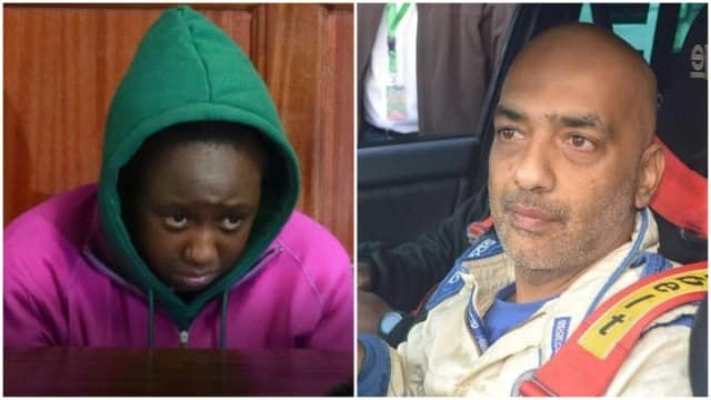 A photo collage of rally driver Maxine Wahome and her dead lover Safari Rally driver Asad Khan who died at Avenue Hospital in Nairobi on December 19, 2022.PHOTOS/COURTESY