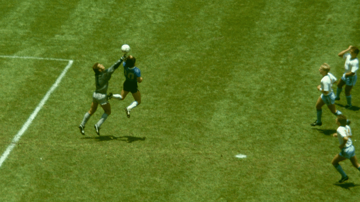 One giant leap for soccerkind |  Allsport/Getty Images