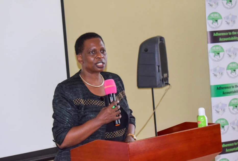 Deputy IEBC CEO Ruth Kulundu who was resinstated back to her position on Thursday, January 26 by a Nairobi court.PHOTO/COURTESY
