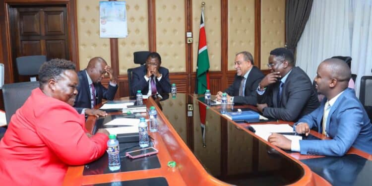 National Assembly Speaker Moses Wetangula when he hosted the EALA MPs delegation at his office.Photo/Courtesy