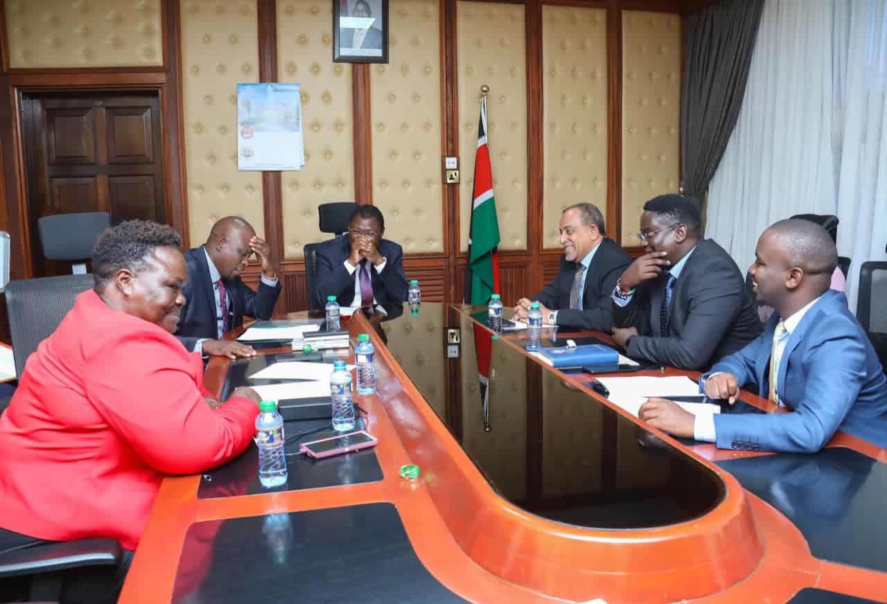 National Assembly Speaker Moses Wetangula when he hosted the EALA MPs delegation at his office.Photo/Courtesy