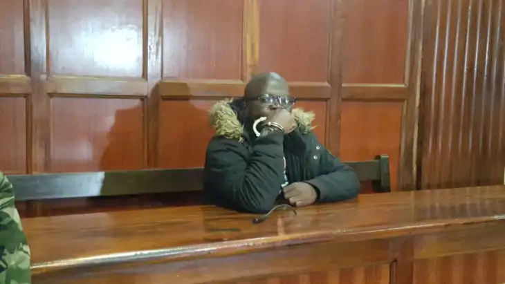 Victor Odende Bwire in court. Photo/Courtesy