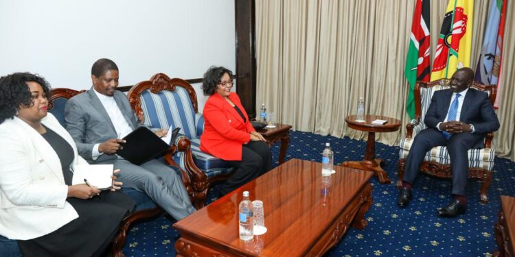 President William Ruto when he hosted the AUDA delegation at State House, Nairobi. Photo/PCS