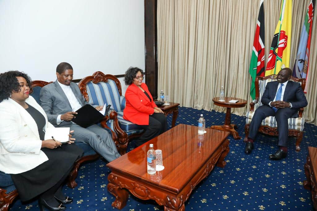 President William Ruto when he hosted the AUDA delegation at State House, Nairobi. Photo/PCS