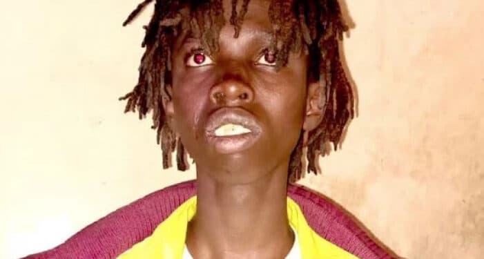 Notorious city thug George Ngugi alias Choku who was arrested after committing a crime on the night of Monday, January 30 in Nairobi's Huruma Estate.PHOTO/COURTESY