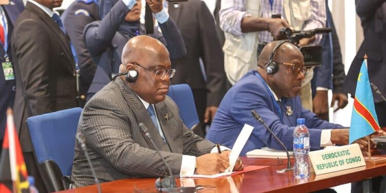 DRC President Felix Tshisekedi during a special AU Summit in Addis Ababa, Ethiopia.Photo/Courtesy