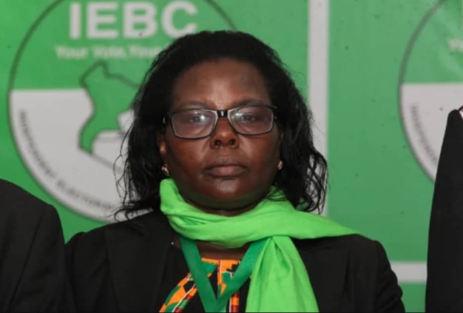 Irene Masit, the embattled commissioner of the Independent Electoral and Boundaries Commission (IEBC).PHOTO/COURTESY