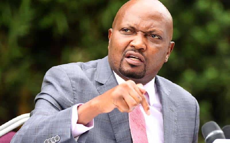 Trade and Industry Cabinet Secretary Moses Kuria.PHOTO/COURTESY